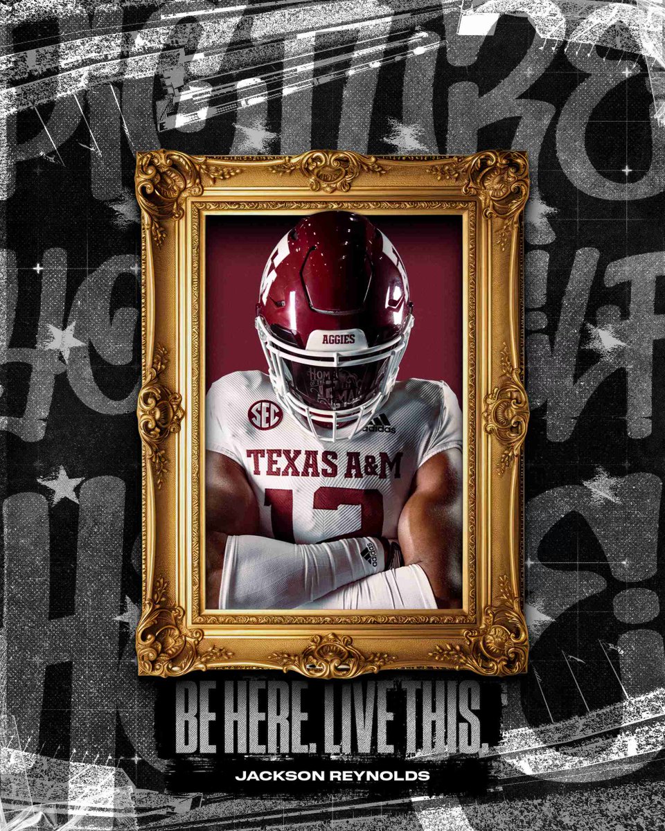 Jackson Reynolds | C/O '27 (@jw_reynolds44) on Twitter photo I am really loving the <a href="/AggieFootball/">Texas A&M Football</a> love! I appreciate the relationship with <a href="/CK_KleinCollin/">Collin Klein</a> and the conversations.
I am glad Texas A&M is in the mix and I look forward to growing the relationship! I have a ton of respect for
<a href="/CoachMikeElko/">Coach Mike Elko</a> and the program he is building. I am really loving the <a href="/AggieFootball/">Texas A&M Football</a> love! I appreciate the relationship with <a href="/CK_KleinCollin/">Collin Klein</a> and the conversations.
I am glad Texas A&M is in the mix and I look forward to growing the relationship! I have a ton of respect for
<a href="/CoachMikeElko/">Coach Mike Elko</a> and the program he is building.