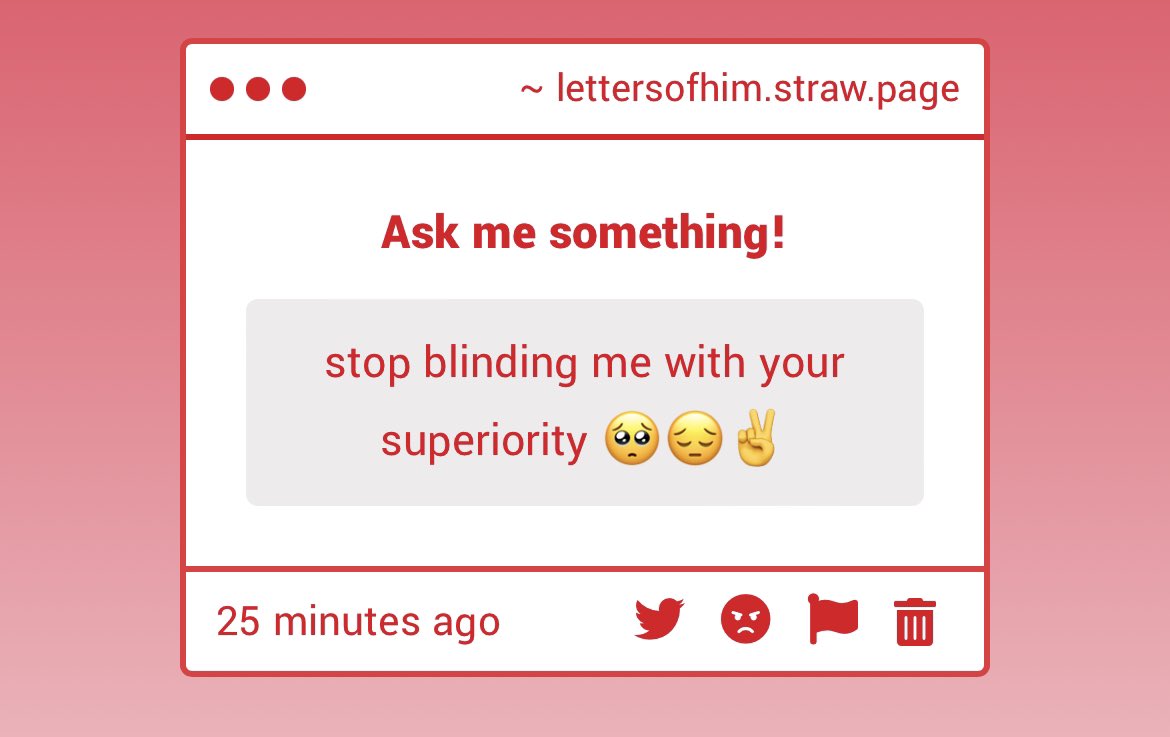 lettersofhim's tweet image. ….? WHAT SUPERIORITU