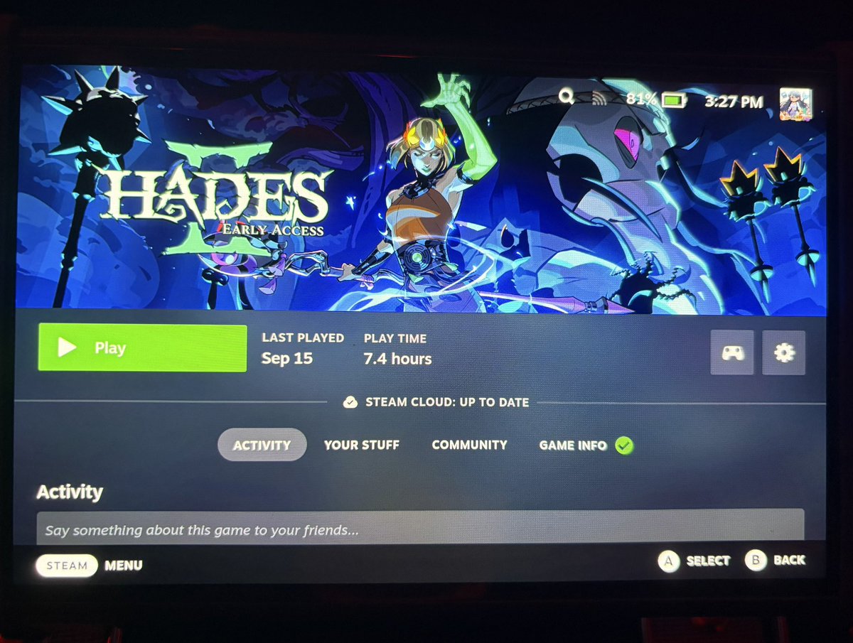 NikkysCozyCove's tweet image. I’m ready #Hades2
Time to grind for achievements and kill #Chronos!
#roguelike #pc #nintendoswitch2