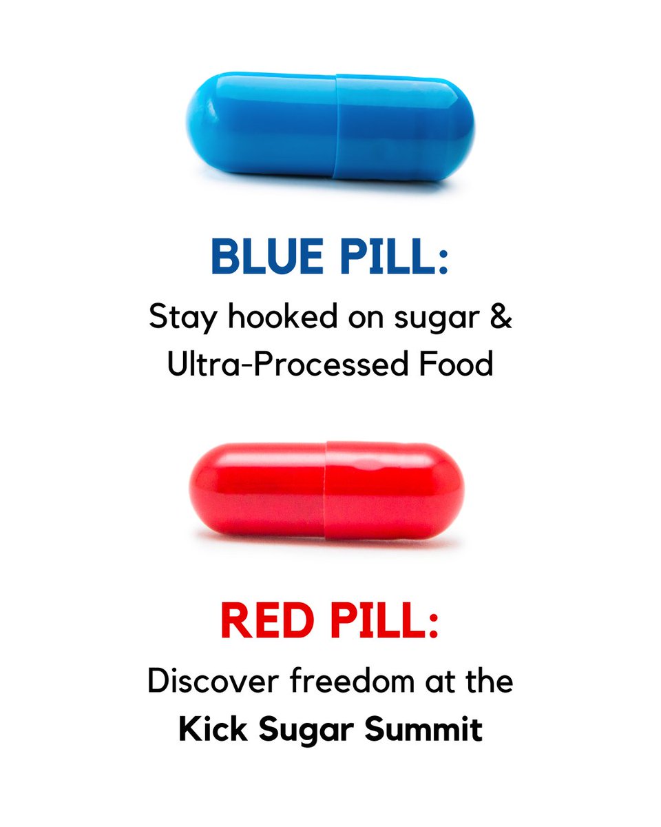 Which one would you take? 🤔

✨ Choose freedom today — reserve your free spot at the Kick Sugar Summit and take the first step toward breaking free from sugar and ultra-processed food. 👉 bit.ly/KickSugarSummi…