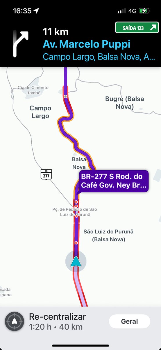 LeuchsJC's tweet image. Obrigado @waze por dizer que não tinha congestionamento e me foder! 
Alguém usa outro GPS? Ele tá fazendo dessas direto!