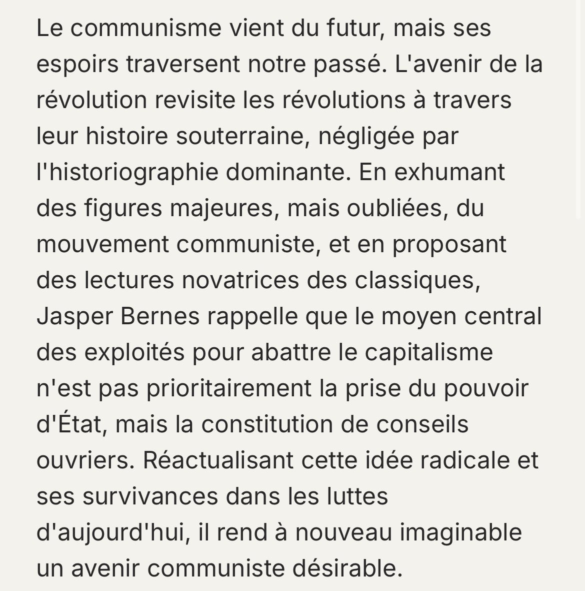 FlorentKaddes's tweet image. À paraître chez La tempête 

« L’avenir de la Révolution. Horizons communistes, de la Commune de Paris au soulèvement Georges Floyd » par Jasper Bernes :
hobo-diffusion.com/catalogue/9791…