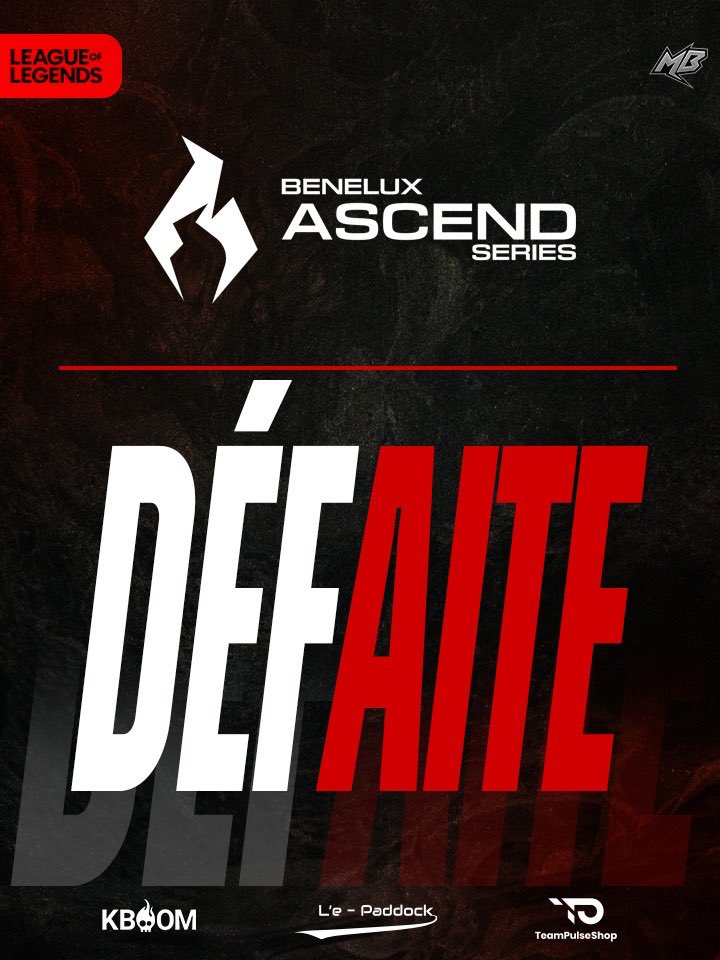 Ça ne sera pas encore cette fois.

On encaisse et on se remet au boulot pour 2026.

GG <a href="/AssetEsport/">Asset Esport</a>