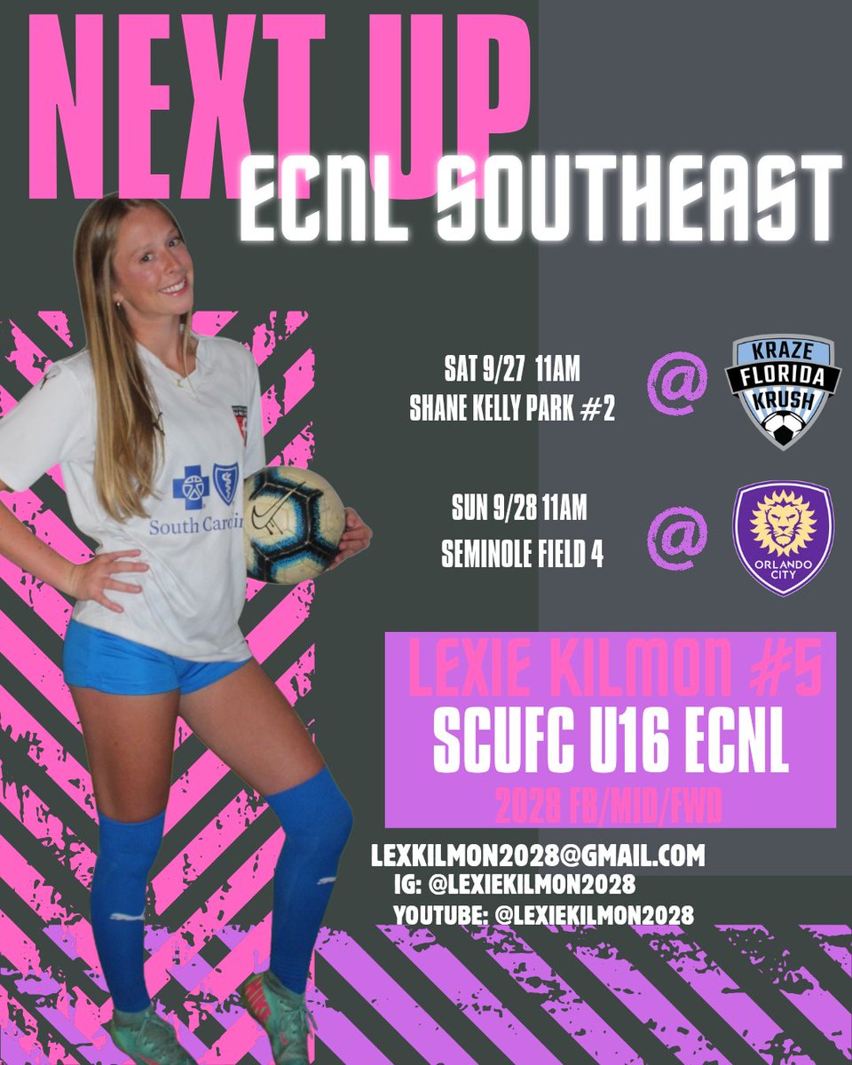 SCUFC U16 ECNL is on the road to Orlando! Catch us in action this weekend, details⏬️ hoping for another 6 pt weekend. Ready to grind!
<a href="/tikitakaklu/">Tomasz Kluszczynski 🇵🇱/🇺🇸</a> <a href="/TannerOsborne27/">Tanner Osborne</a> <a href="/ImYouthSoccer/">ECNL/GA/Recruiting/College Soccer</a> <a href="/ImCollegeSoccer/">College Soccer Truth ™</a> <a href="/myrecruitinghub/">My Recruiting Hub</a> <a href="/Smedley033/">Smedleys Soccer Site</a> <a href="/gatorjack72/">Girls In The Game</a> <a href="/TopDrawerSoccer/">TopDrawerSoccer</a> <a href="/PrepSoccer/">Prep Soccer ⚽️</a>