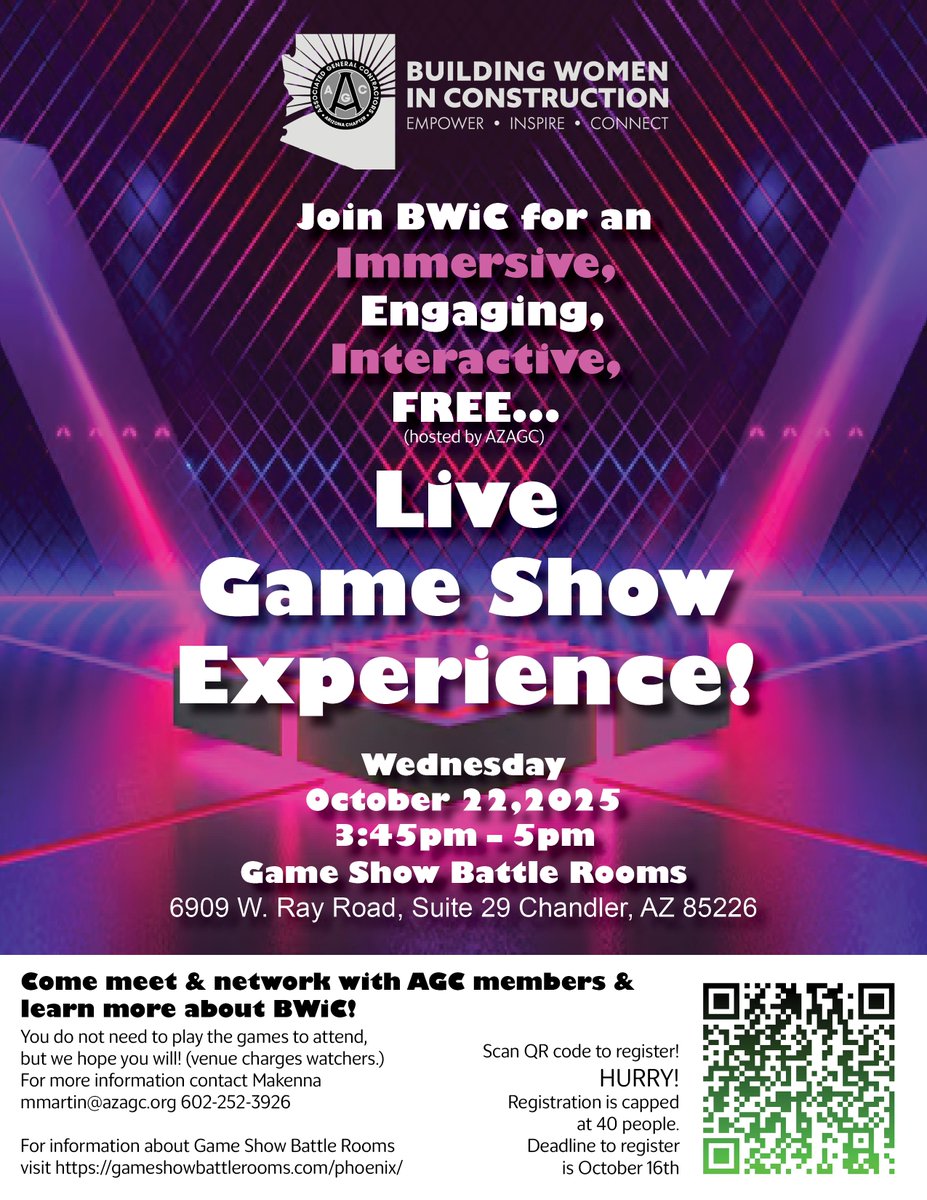 Join BWiC for this unique and exciting networking event!