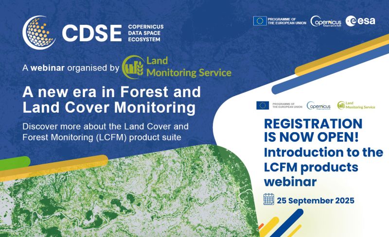 EOTECDevNet's tweet image. 📢 Happening tomorrow!
Webinar: Copernicus Land Cover & Forest Monitoring (#LCFM) 🌍🌳
🕑 25 Sept | 14:30–16:00 CEST
🔗 dataspace.copernicus.eu/events/coperni…
#CopernicusEU #LandCover #ForestMonitoring #EO