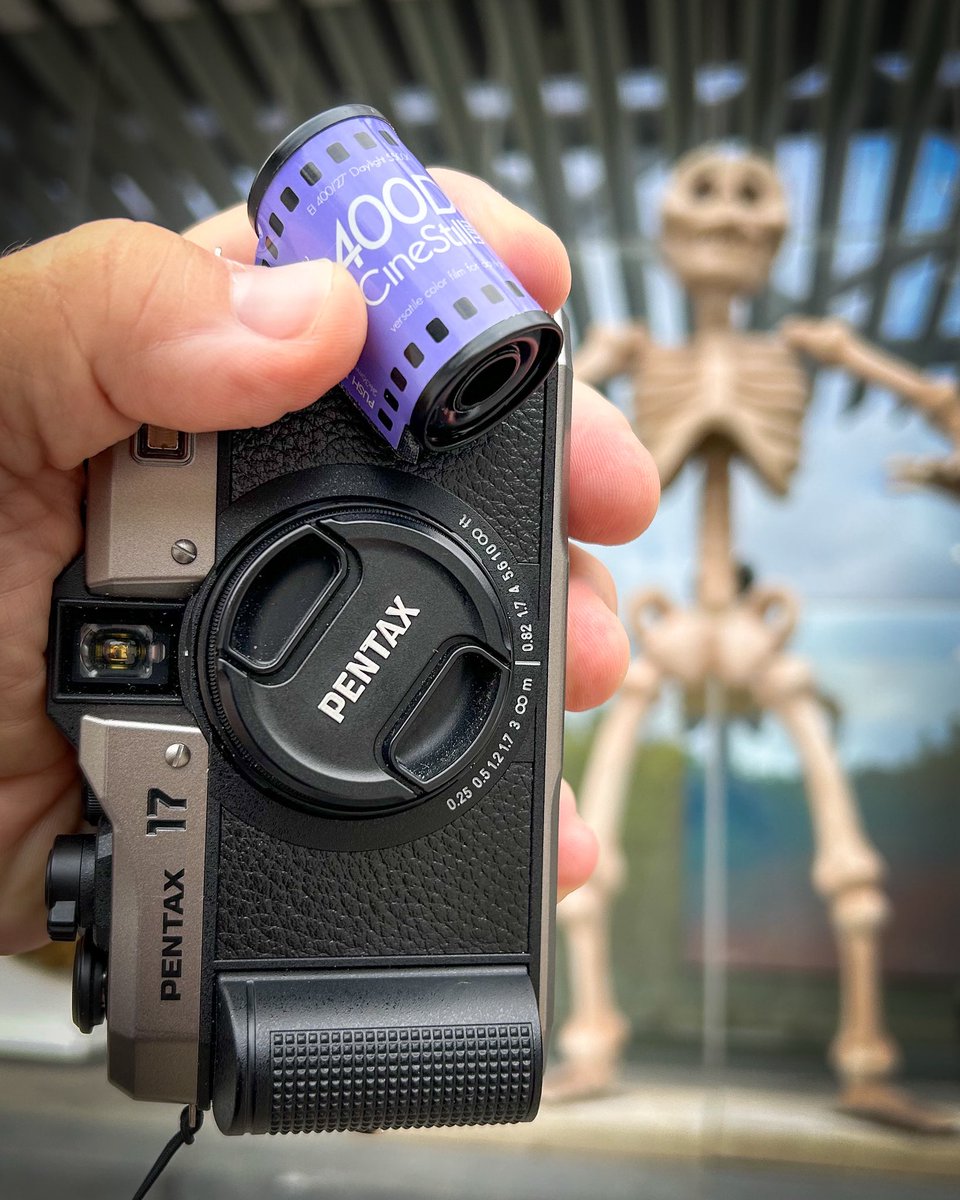 Somewhere in downtown Dallas with my Pentax 17 and a roll of <a href="/CineStillFilm/">CineStill Film</a> 400D film.