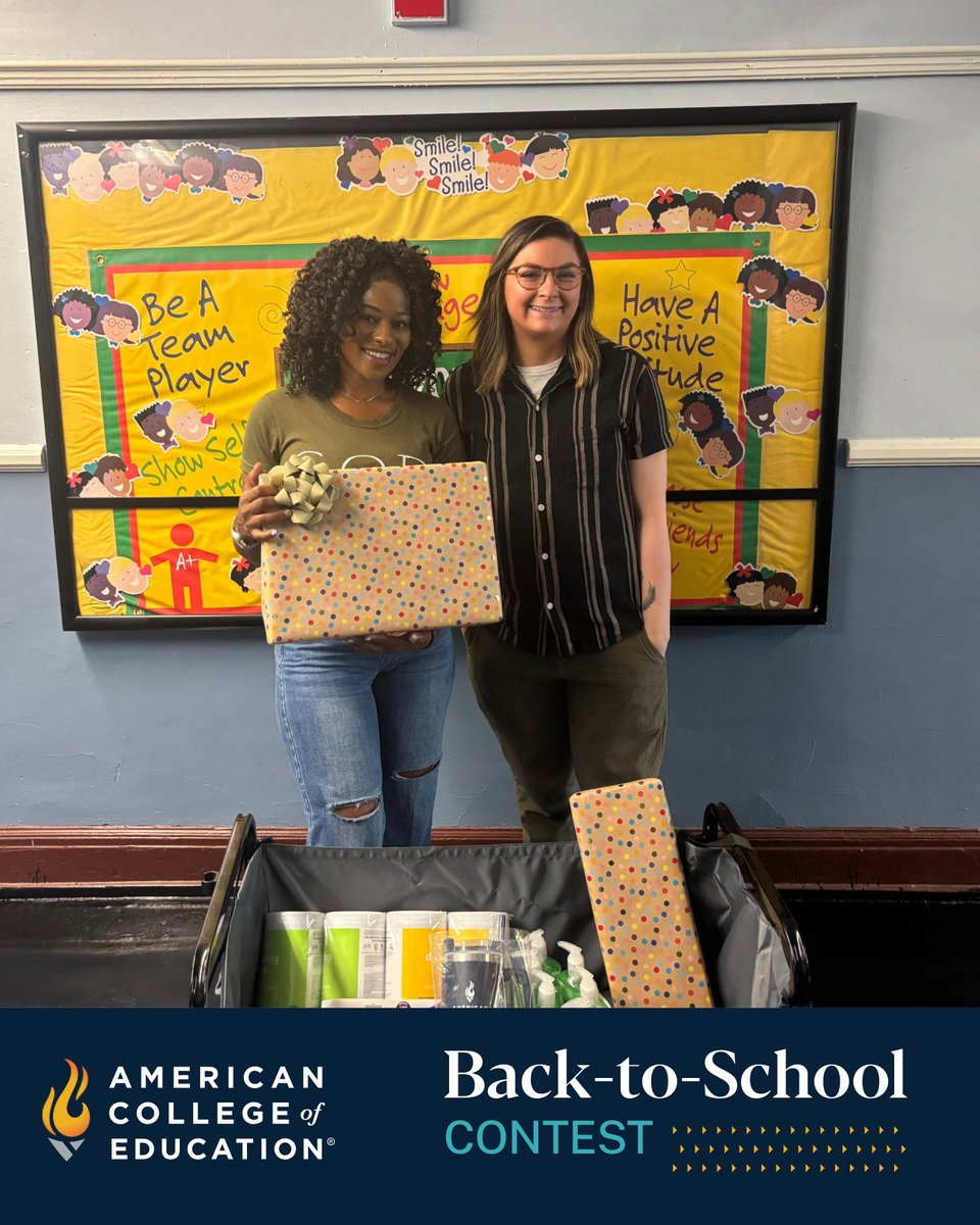 ACEedu's tweet image. Educators inspire ✨ &amp;amp; ACE gives back. 📚 

These past few weeks, we’ve been honoring #ACEAlumni educators who are making a difference in their schools and communities. 

ACE Partner Engagement Administrator Erin Ferruzzi met with alum Dr. Andrea Parker at Robert Fulton…