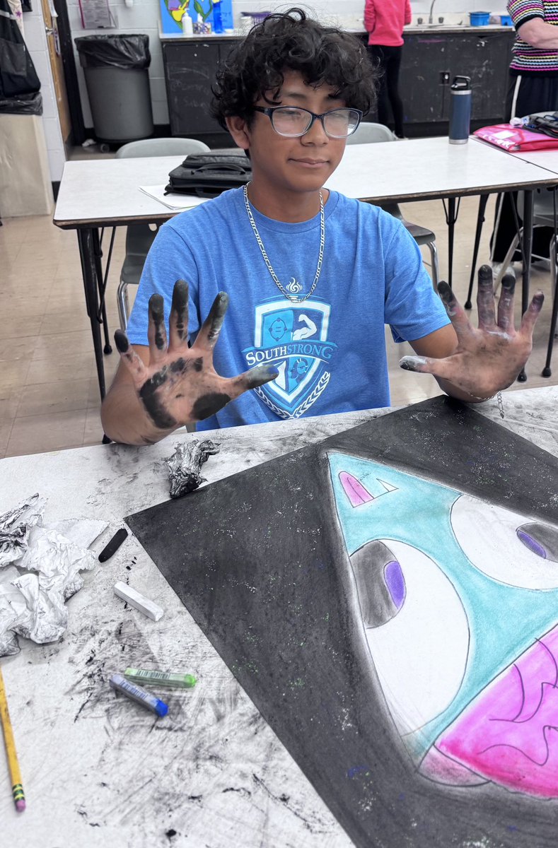 Messy hands, amazing Art!!!
<a href="/D61EJH/">Eisenhower JHS</a>, <a href="/DarienSD61/">Darien District 61- Dr. Robert Langman</a> , #d61learns