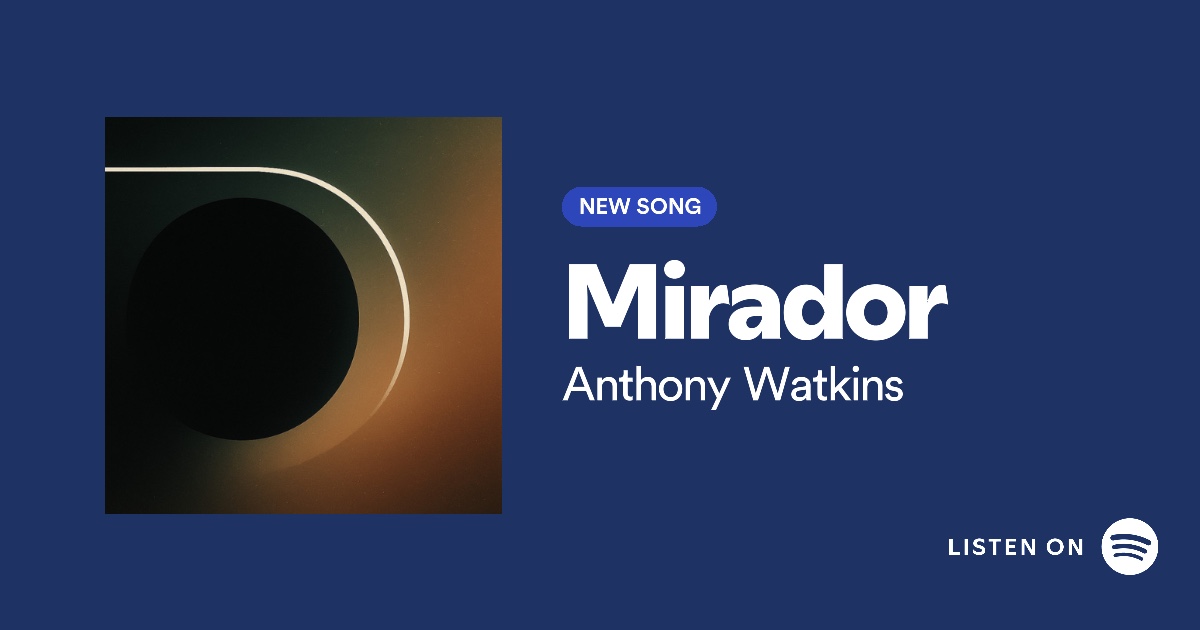PunchUpRecords's tweet photo. Listen to 'Mirador' by Anthony Watkins on Spotify

https://t.co/oQN50LAIHr https://t.co/6oTATt73yb