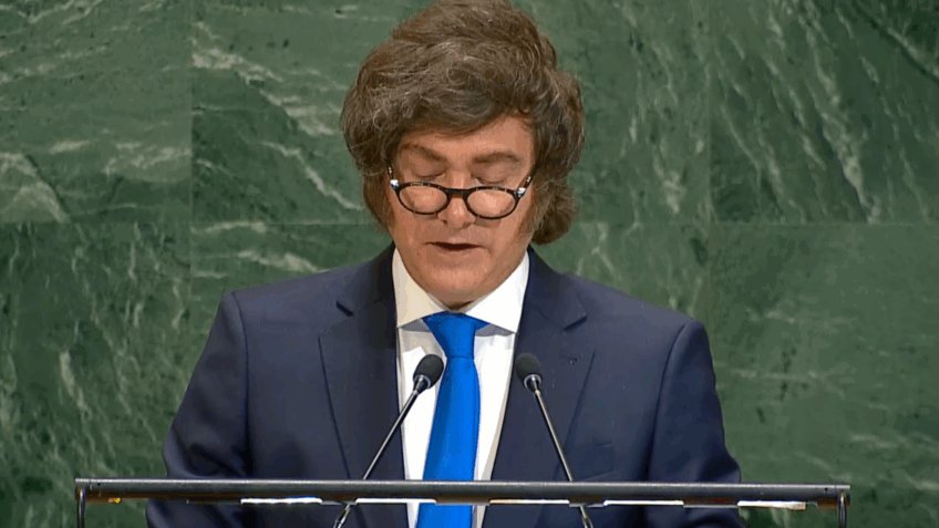 El presidente Javier Milei en la  Asamblea General de la Organización de las Naciones Unidas (ONU) reivindicó su alianza con Donald Trump y pidió la liberación del gendarme Nahuel Gallo, que permaneces secuestrado por el régimen de Maduro en Venezuela.