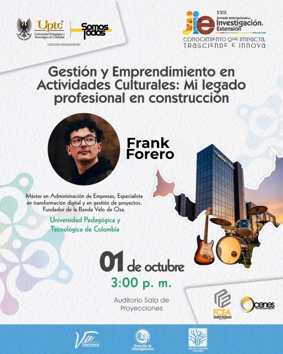 He sido invitado a dar una conferencia en el evento académico más importante de #Boyacá <a href="/UPTCoficial/">UPTC</a> Es un honor y una gran alegría. Espero puedan ir. 🔥