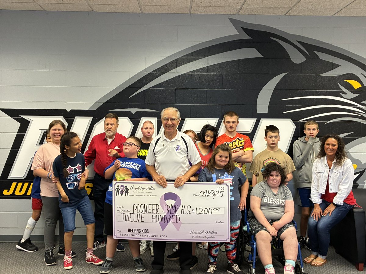 LifeSkillsPHS's tweet photo. Thank you Cheryl Lyn Welter Foundation for the $600 gift to Life Skills. We are working hard to put together a small cooking area to practice cooking skills. This money will help us buy a fridge to get that area started. #PantherPride https://t.co/3jyDQBqiVk