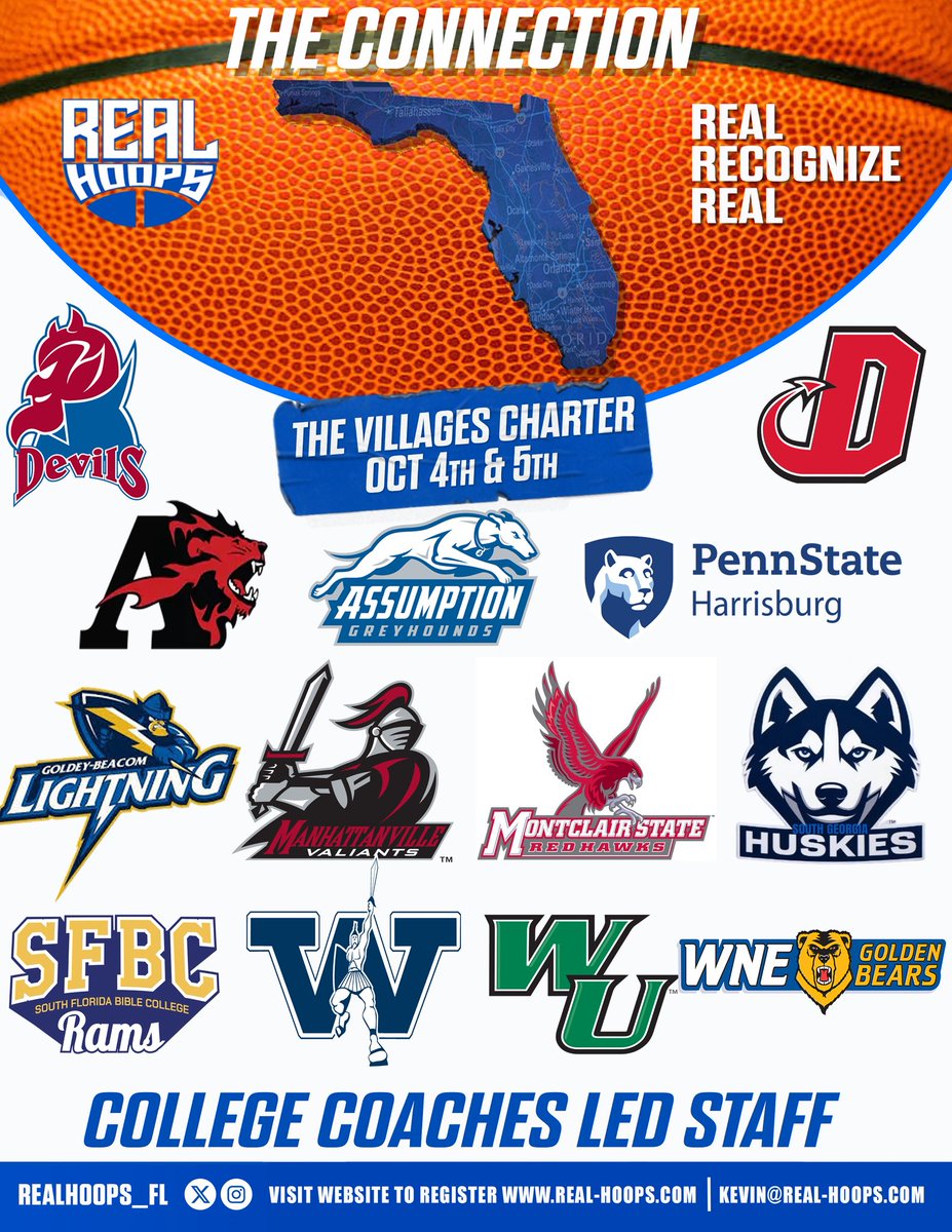 Staff Is Set. Flights Are Booked!

Less Than 2 Weeks Away
<a href="/Realhoops_FL/">Realhoops</a> Connection heads to The Villages Charter. Excited to partner with <a href="/VHS_Hoops/">VHS Boys Basketball</a>