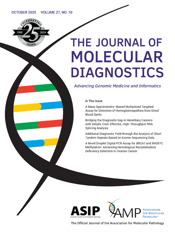 The October issue of <a href="/JMDiagn/">The Journal of Molecular Diagnostics</a> is now live online!

Full issue: jmdjournal.org/issue/S1525-15…

#hemoglobinopathy #hereditarycancer #exomesequencing #ddPCR