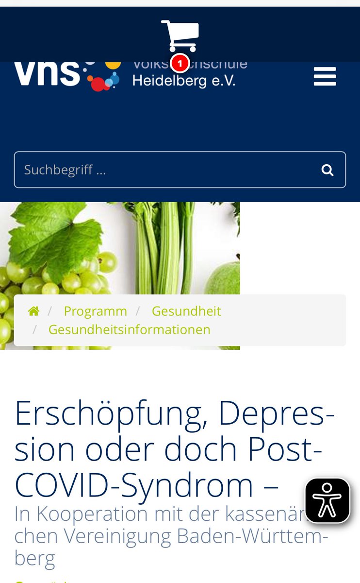 GrandeBettina's tweet image. VHS = Menschen erreichen!
Am 23.10. in Zusammenarbeit mit @kvbw_info in #Heidelberg: 

Vortrag über PAIS, Post-COVID, ME/CFS &amp;amp; Differenzierung gegenüber Depression.

👉 Anmeldung bis 22.10.: 
vhs-hd.de/suche/kursdeta…

#PostCOVID #MECFS #PEM #NoGET #PAIS #Aufklärung #Prävention