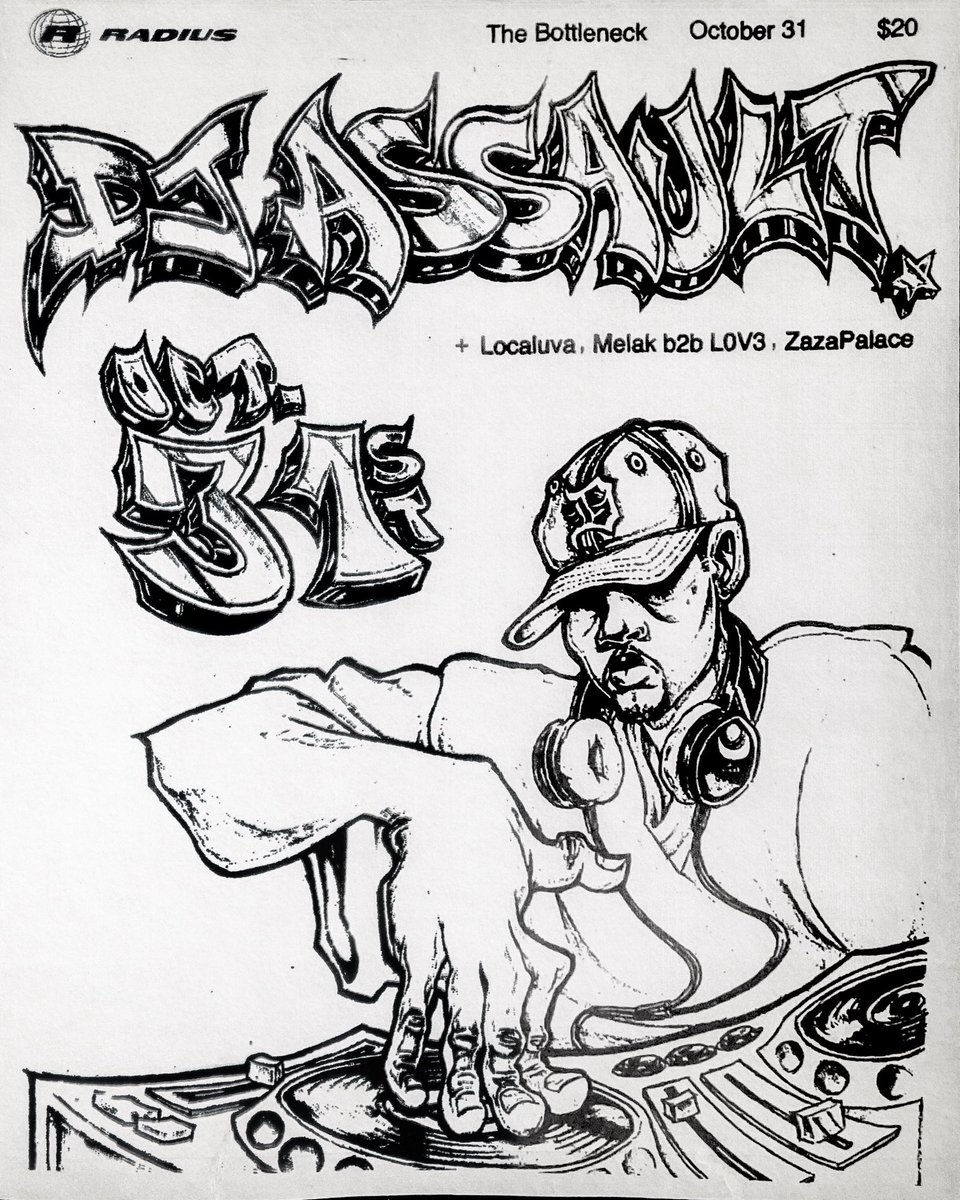 🎃Halloween at The Bottleneck!🎃 DJ Assault will be playing the night away with localuva69, LOV3, Melak, and Zazapalace 👻

🎟️Tickets are on sale now at thebottlenecklive.com 

🧟‍♀️Costumes encouraged!!🧛‍♀️