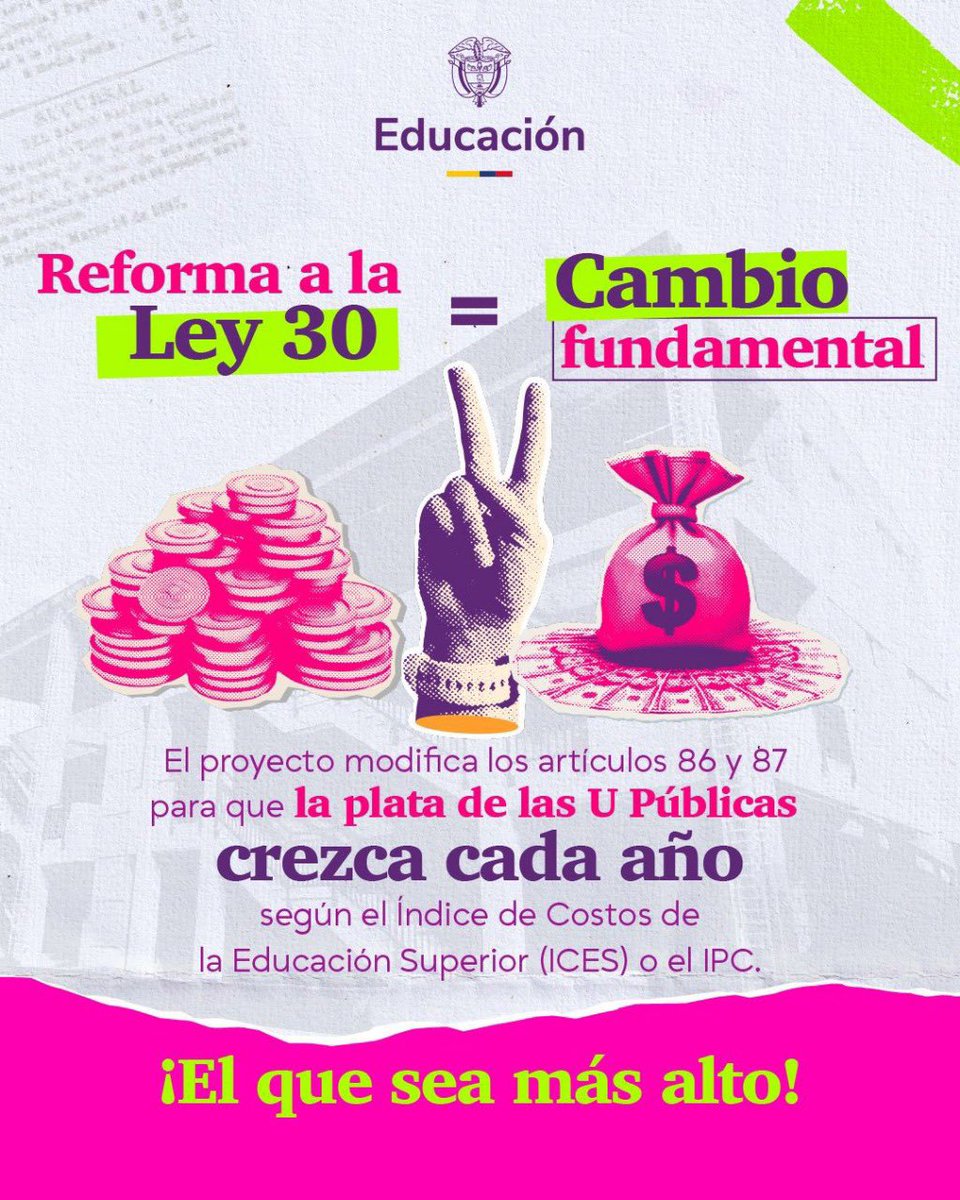 ¡Una gran noticia para la educación pública en Colombia! El Senado aprobó en segundo debate el Proyecto de Ley 212 de 2024, una iniciativa fundamental en la apuesta del Gobierno del presidente <a href="/petrogustavo/">Gustavo Petro</a> por garantizar el derecho a la educación superior.

Ahora vamos por la