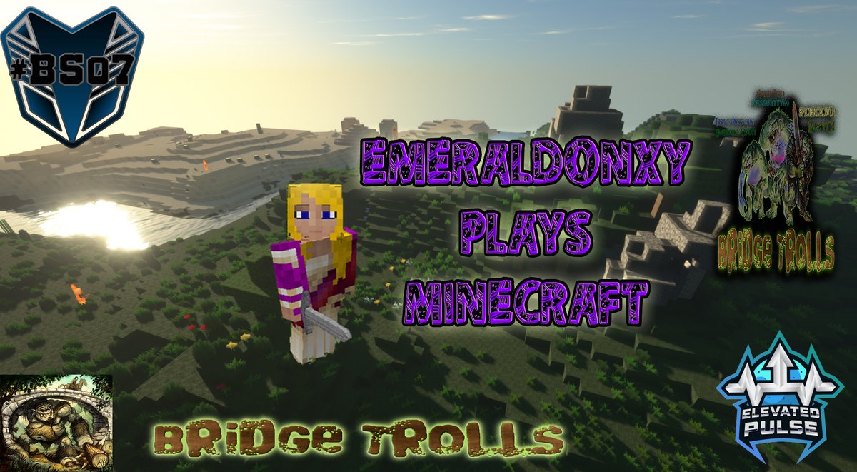 EmeraldOnxy's tweet photo. Come join me on Bridge Trolls server, on Minecraft 1.21.8 with plug-ins at 1:00 pm CST -6 GMT Wed, Thur and Fri https://t.co/6t22dprasD #BSo7 #ElevatedPulse #RidersoftheStorm #StormyFrogs #BridgeTrolls #Mojang #Minecaft #SMP #TwitchAffilate https://t.co/SgHxUhXYjL