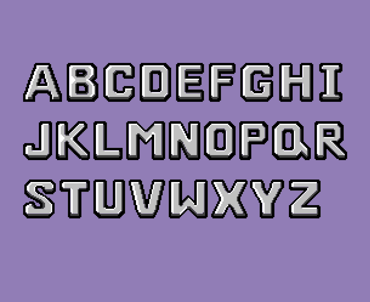 MagikChanceArt's tweet image. All the capital letters!

Okay, now to move on to something else for a while.

#pixelart #font