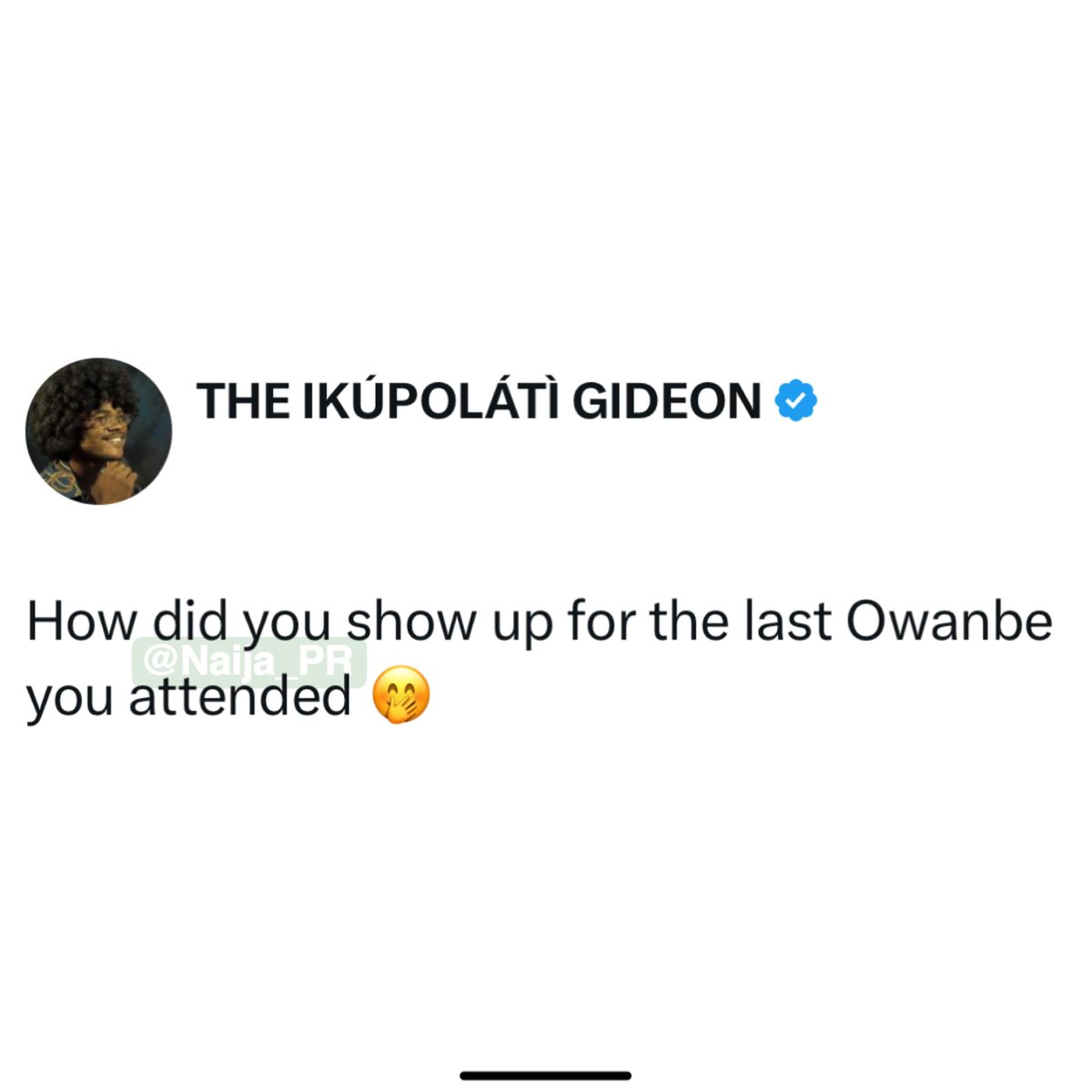 Naija tweet media