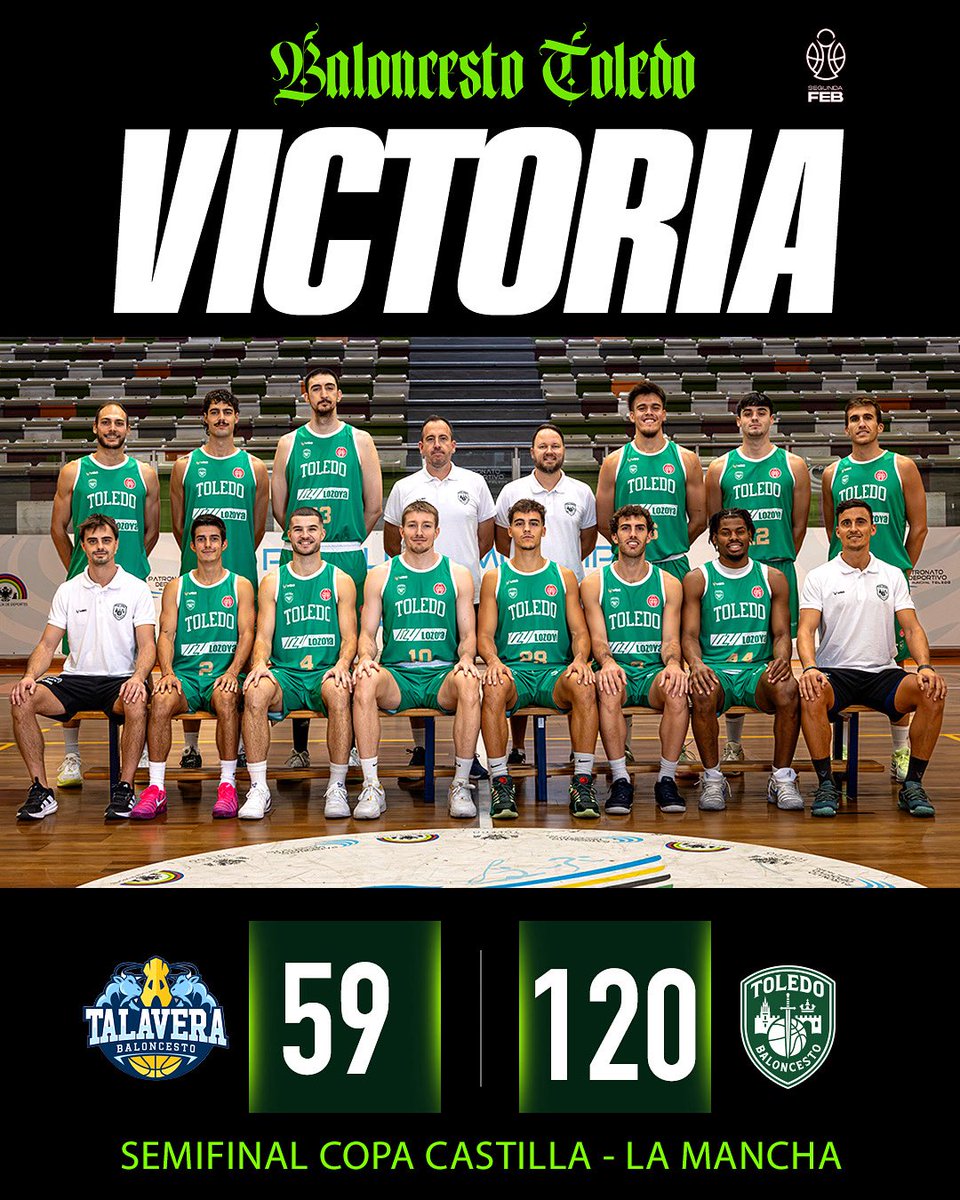 🏀VICTORIA🏀

Ganamos el derbi provincial a Talavera por 59 - 120 🔥 Clasificados para la final de Copa de Castilla - La Mancha frente a Albacete

🚀 Nos vemos el sábado en el Pabellón Javier Lozano ✅