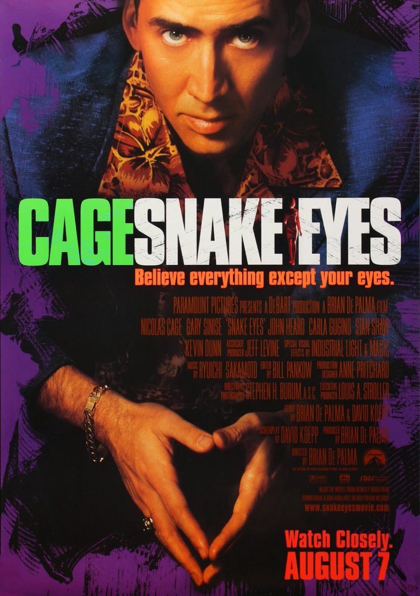 PerimeterNews's tweet image. Behold, the cinematic oracle from 1998, Brian De Palma's "Snake Eyes." A predictive tale of veiled assassination, connecting the programming of the past to the drama of power and betrayal today. 

The slain figure in the film, Charles Kirkland, is a politician killed by a fatal…