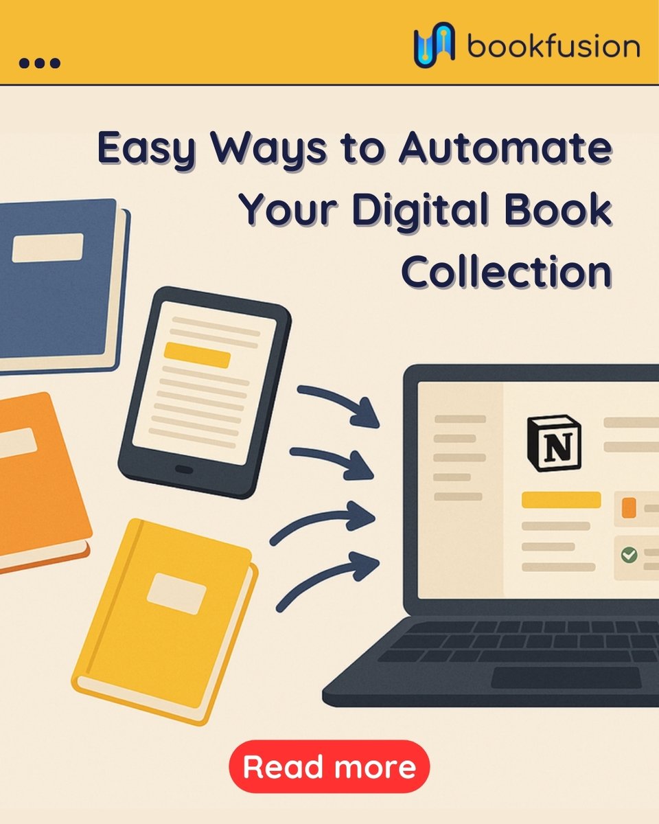 BookFusionHQ's tweet image. Highlights shouldn’t vanish into the void.

With BookFusion + Notion, every note syncs automatically into a personal reading dashboard. 📚

👉 Read more on our blog: vist.ly/472d3

#BookFusion #Notion #SecondBrain