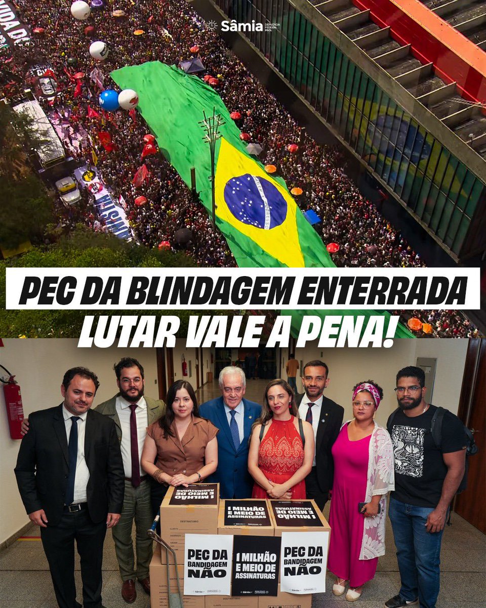 Lutar vale a pena! A luta na rua, a disputa nas redes, o maior abaixo-assinado contra uma proposta no Congresso deu resultado. PEC da Bandidagem ENTERRADA!