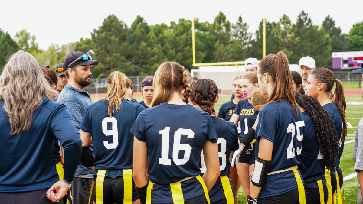 PSD_ATHLETICS's tweet image. Aaron Waters is the CHSAA/Denver Broncos Flag Football Coach of the Week 🏈. The PSD Stars take on Gateway today following a 6-1 start, including wins over Legacy and Northglenn 💥 The team is ranked No. 12 in 5A #GoStarsGo chsaanow.com/news/2025/9/9/…