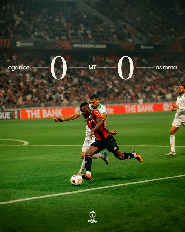 0-0 at the break. The same determination required for the second half. 👊

#ogcnasr l #uel