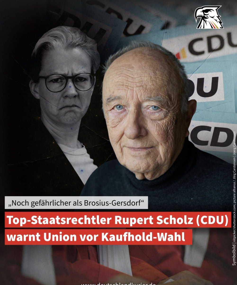 Staatsrechtler und Ex-Minister Rupert Scholz (CDU) warnt seine <a href="/cducsubt/">CDU·CSU</a> eindringlich vor der linken Verfassungsrichterin Kaufhold: Wegen Befangenheit in Sachen AfD,  Eintreten für supranationale sowie gerichtliche Lenkungsmechanismen in der Klimapolitik und Enteignungsfantasien.
