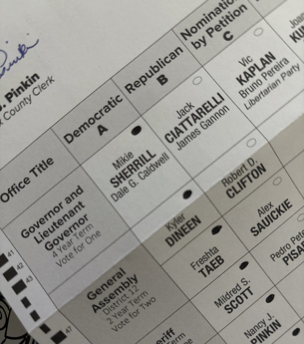 #NJ Ballots are out! #VoteBlue