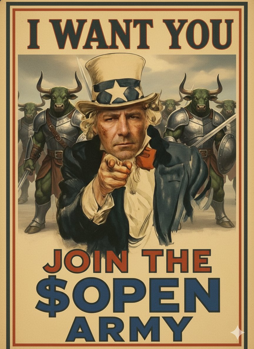 Join us 🫡🛡⚔️

$OPEN <a href="/ericjackson/">Eric Jackson</a>