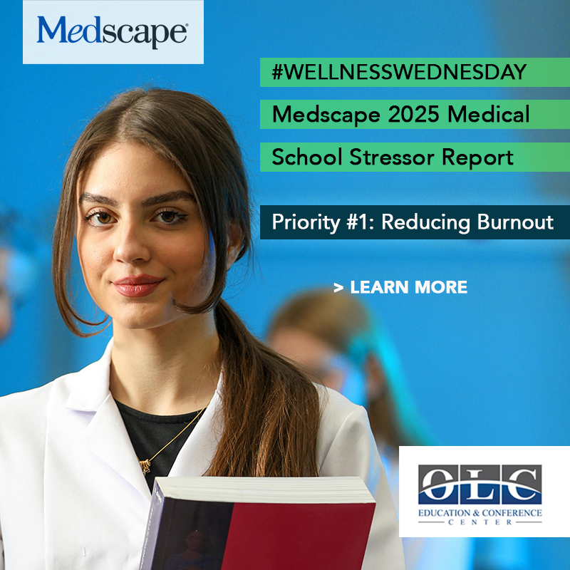 More than 50% of med students report frequent burnout. Nearly 1 in 3 face imposter syndrome often.

How do we reduce stress in professional education? 
-Mentorship that grows confidence
-Training spaces like the OLC  
-Schedule flexibility 

Learn more: medscape.com/viewarticle/in…