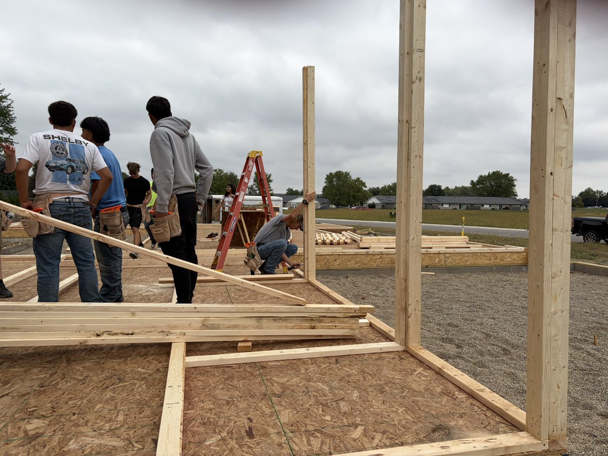 Mike (@m_ke2042) on Twitter photo Clinton County students are getting instruction on laying out and building wall studs. Overheard instructor Longenecker emphasizing safety when using nail gun. Watch the progress on South Hoke Avenue.
<a href="/csfhotdogs/">Community Schools of Frankfort</a> <a href="/RossvilleSchool/">Rossville Schools</a> <a href="/CPHSGophers/">CPHSGophers</a> <a href="/CCSC_Bulldogs/">Clinton Central School Corporation</a> Clinton County students are getting instruction on laying out and building wall studs. Overheard instructor Longenecker emphasizing safety when using nail gun. Watch the progress on South Hoke Avenue.
<a href="/csfhotdogs/">Community Schools of Frankfort</a> <a href="/RossvilleSchool/">Rossville Schools</a> <a href="/CPHSGophers/">CPHSGophers</a> <a href="/CCSC_Bulldogs/">Clinton Central School Corporation</a>