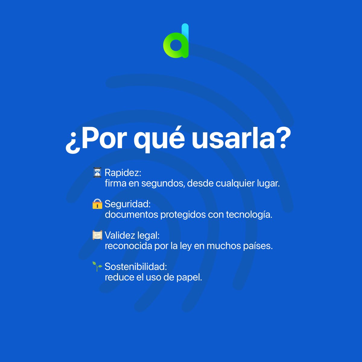 AuthenticDocapp's tweet image. La firma electrónica es más que un clic.
✅ Es identidad
✅ Legalidad y
✅ Seguridad en un documento digital.