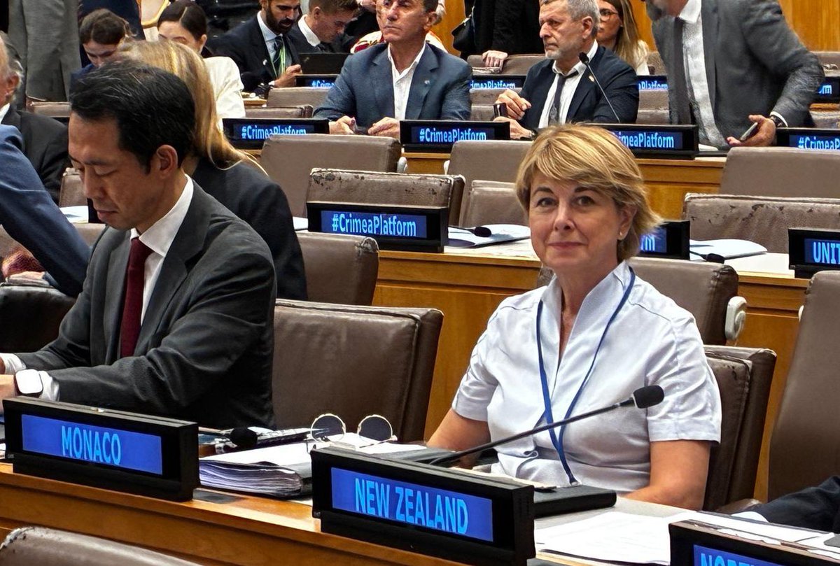 Participation de #Monaco au 5e Sommet de la Plateforme de Crimée en marge de #AGNU80 pour contribuer à l’établissement d’une paix juste et durable en #Ukraine.
<a href="/GvtMonaco/">Gouvernement Monaco</a>