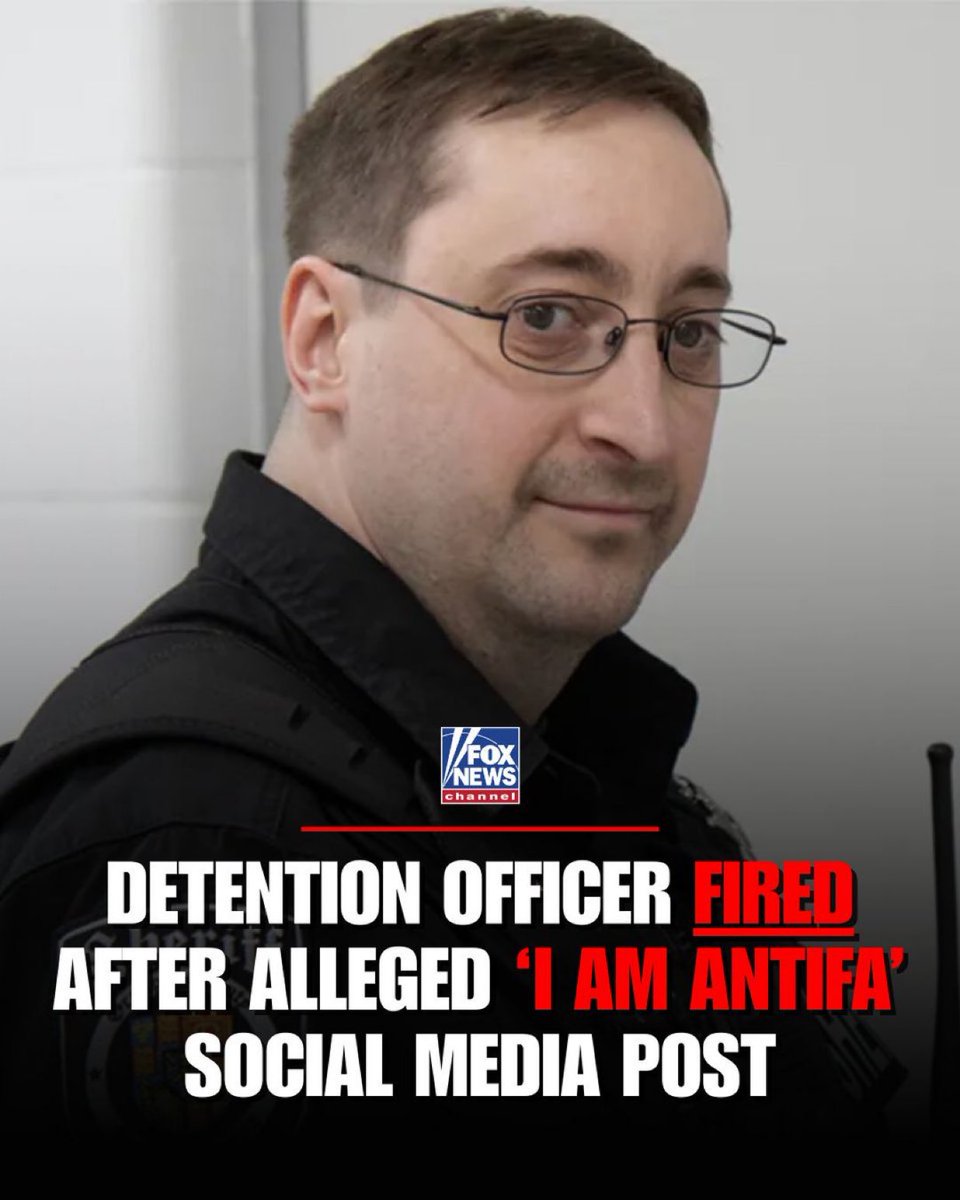 BYE 👋🏼 

A North Carolina detention officer, Brian Edwards, was fired after reportedly expressing support for a far-left radical group on social media and stating he would “never comply with a fascist regime.” 

Edwards had been with the law enforcement agency since 2022,