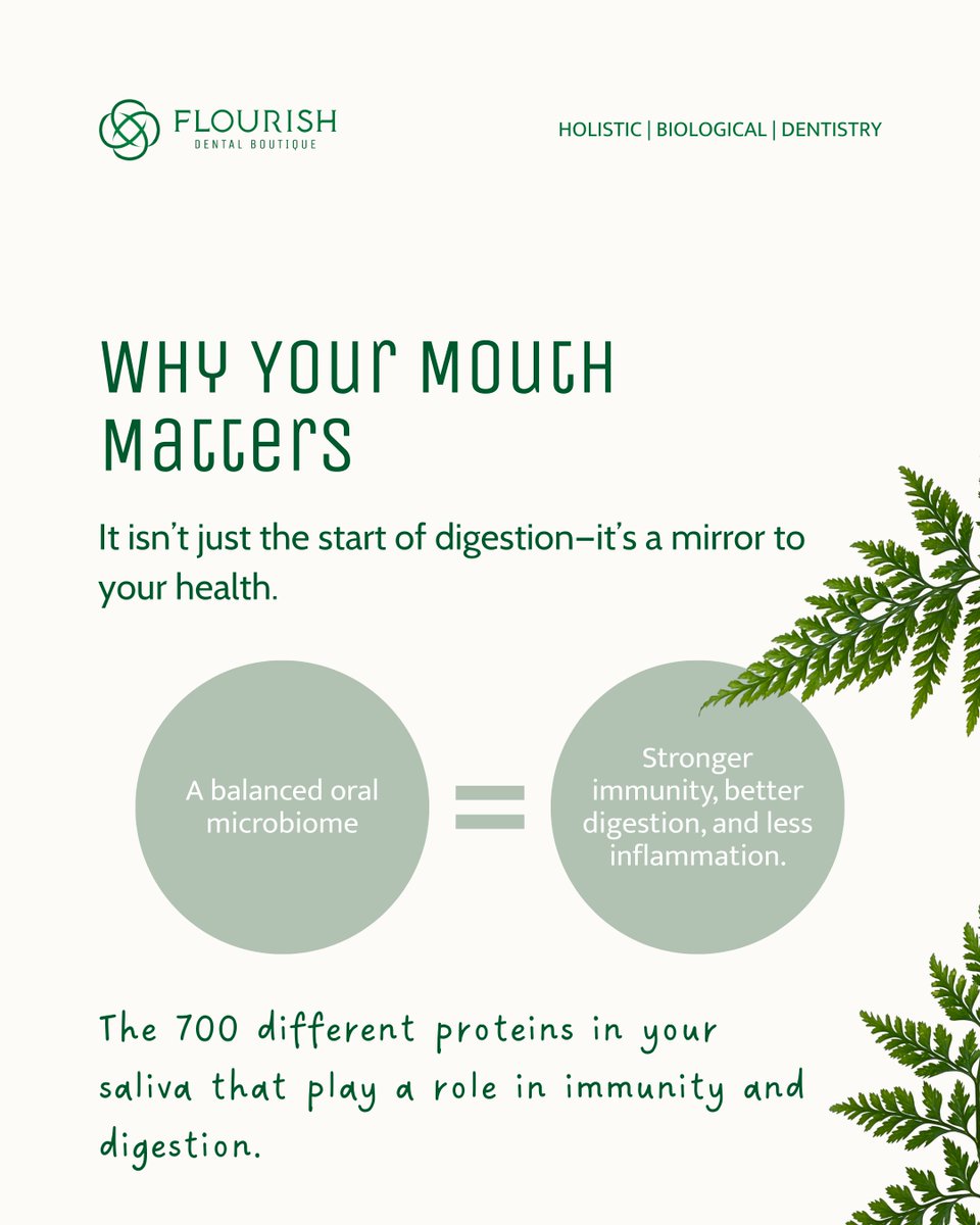 DentalFlourish's tweet image. Read the article at flourish.dental/blog, where Dr. Engram goes in depth into to your gut health and how it&apos;s connected to your oral health.

469.676.2777

#BiohackingHealth #GutBrainConnection #OralMicrobiome #FunctionalMedicine #HolisticHealing