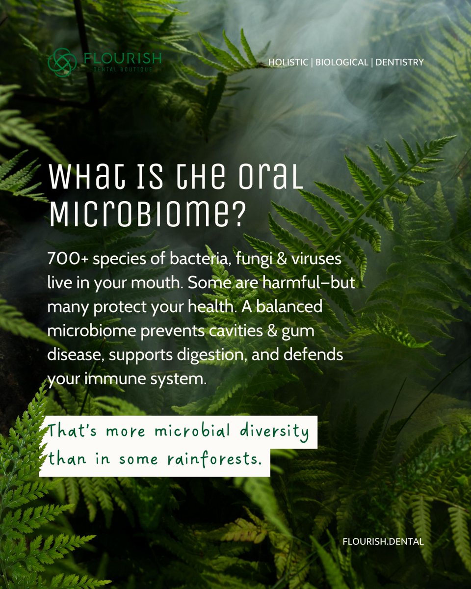 DentalFlourish's tweet image. Read the article at flourish.dental/blog, where Dr. Engram goes in depth into to your gut health and how it&apos;s connected to your oral health.

469.676.2777

#BiohackingHealth #GutBrainConnection #OralMicrobiome #FunctionalMedicine #HolisticHealing