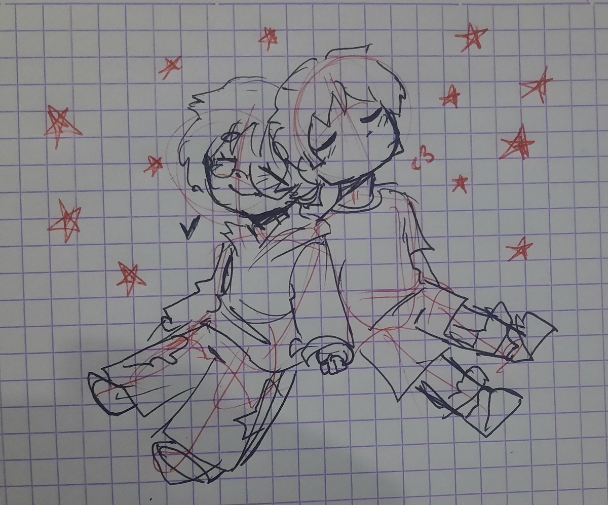 Después de siglos sin dibujar hice unos rayones
Somos mi pareja y yo jsjjs
Me da penita mostrarselo.
Siento que dibujar ya no es lo mio, perdón por la cuenta en decandencia 😿