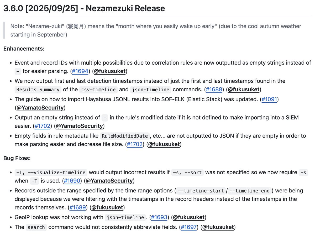 Yamato Security Tools tweet media