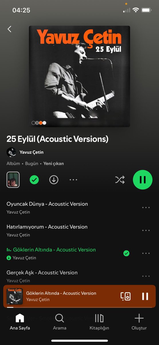 iyi ki doğdun Yavuz Çetin, 
iyi ki geçtin bu dünyadan.

25 Eylül Albümü yayında,
her şarkı kapağına videolarını da eklemişler 🥹