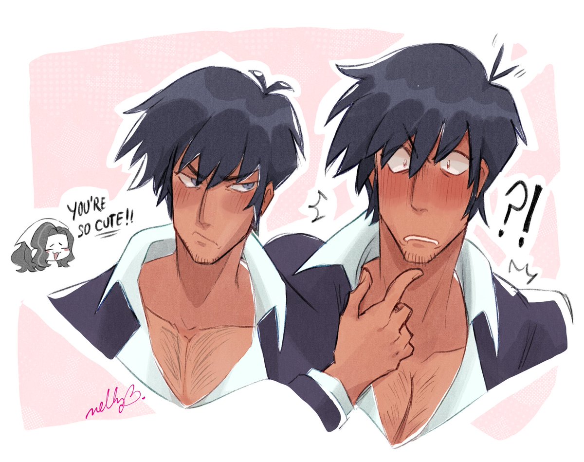 nellcherbee's tweet image. Wolfwood Wednesday! Making that man a blushy mess for my own good