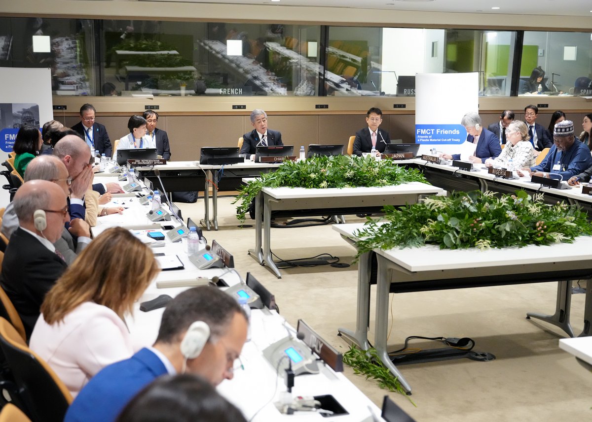 MofaJapan_en's tweet image. FM IWAYA held the First Ministerial Meeting of the Friends of the Fissile Material Cut-off Treaty (#FMCT) during his visit to New York, U.S.
mofa.go.jp/dns/ac_d/pagei…
#UNGA