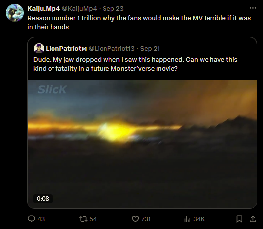 Bad Godzilla Takes and Content (@badgtakes) on Twitter photo 