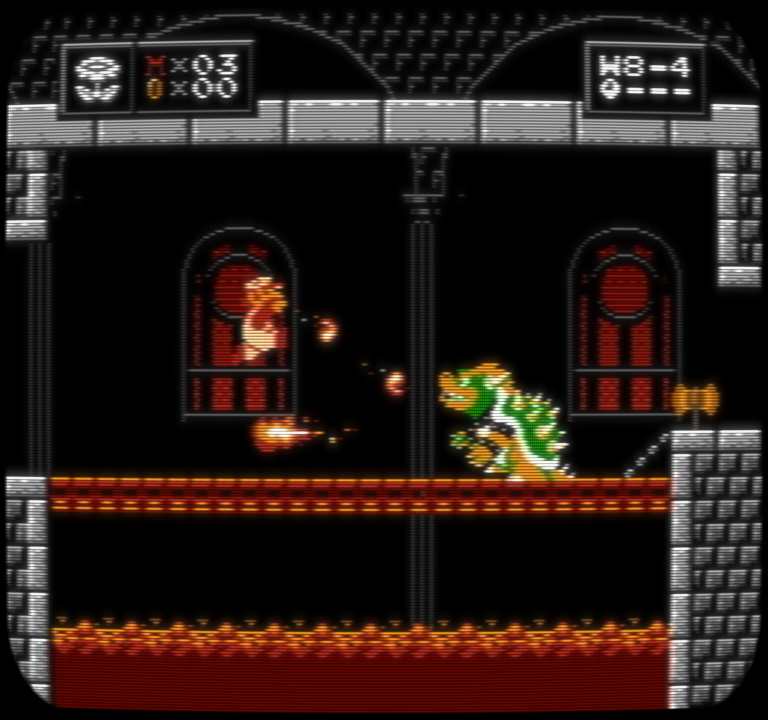 raviolichu's tweet image. ITWC Bowser Battle Mockup Remake
(That's Mario by the way, not Mora.)
#smbitwc #pixelart