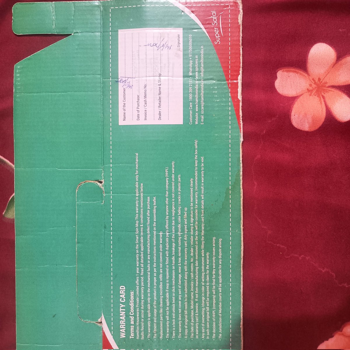 raaj6897's tweet photo. Bought a Milton Mop Set with 1 yr warranty. Rod broke in just 2 months. Instead of replacement, company gave a useless complicated process. Worst after-sales service ever. Milton only sells, never supports customers. Don’t waste money on Milton!
@MiltonHomewares https://t.co/n7tFssqGJH