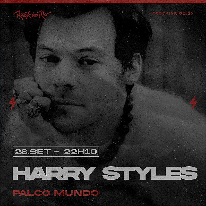 28.SET, domingo, às 23h10, HARRY STYLES no #PALCOMUNDO do #𝖱𝗈𝖼𝗄𝖨𝗇𝖱𝗂𝗈𝟤𝟢𝟤𝟧.